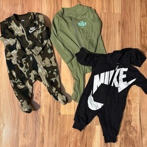 Nike Kids Footies - Camouflage, Olive, and Black